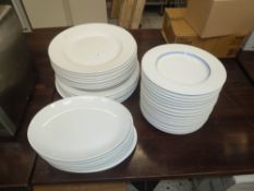 * assortment of high quality plates, all clean with no chips.