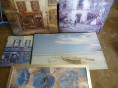 *Oil Painting and Four Prints