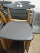 Ten Upholstered Stacking Chairs