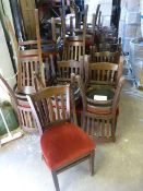 *Forty Wood Framed Upholstered Restaurant Chairs