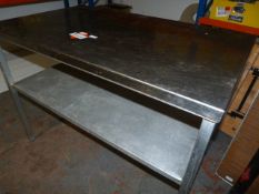 *Stainless Steel Preparation Table with Shelf 115x69x83cm