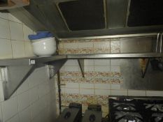 *Two Stainless Steel Wall Mounted Shelves 90cm each