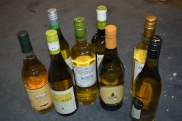 Eight Bottles of Assorted White Wine, Chardonnay,