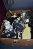 Assorted Electricals; Lamp Bases, CD Players, etc.