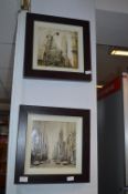 Two Framed Prints of New York