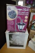 Two Wall Mounted Solar Powered Lanterns