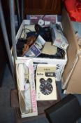 Crate of Household Goods, Hair Styling Products, e