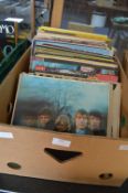 Box of 12" LP Records Including Rolling Stones etc