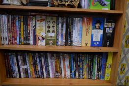Two Shelves of DVDs