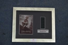 Framed Lord of the Rings Gollum Film Cell