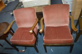 Two Upholstered Armchairs