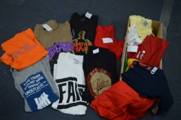 Box of T-Shirts by Red Square, etc.