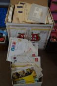 Two Boxes of First Day Covers