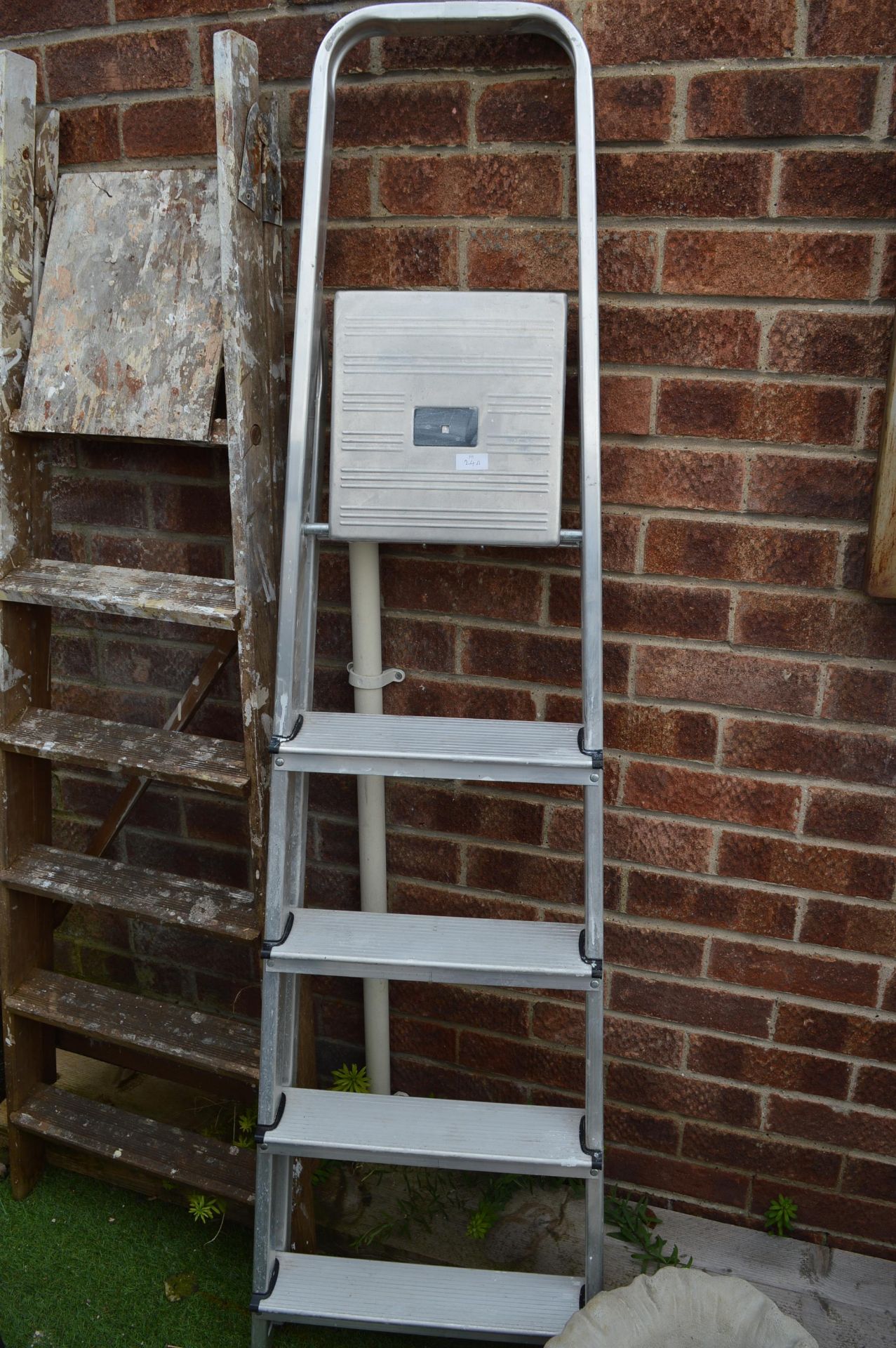 Four Tread Metal Step Ladder