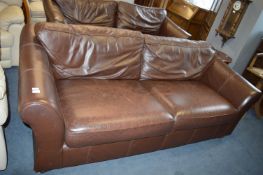 Large Two Seat Leather Sofa