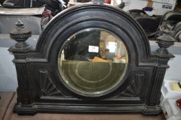 Cast Iron Overmantle Mirror
