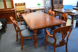 Waring & Gillows Dining Table with Eight Chairs