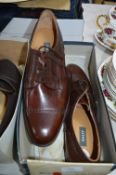 Pair of Bally Gents Brown Leather Brogues Size: 11