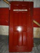 *Six Panel Polymer Door 79,1/4"x33"x1,3/4" (Red)