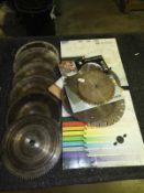 *Assorted Circular Saw Blades, Diamond Cutting Wheels, etc.