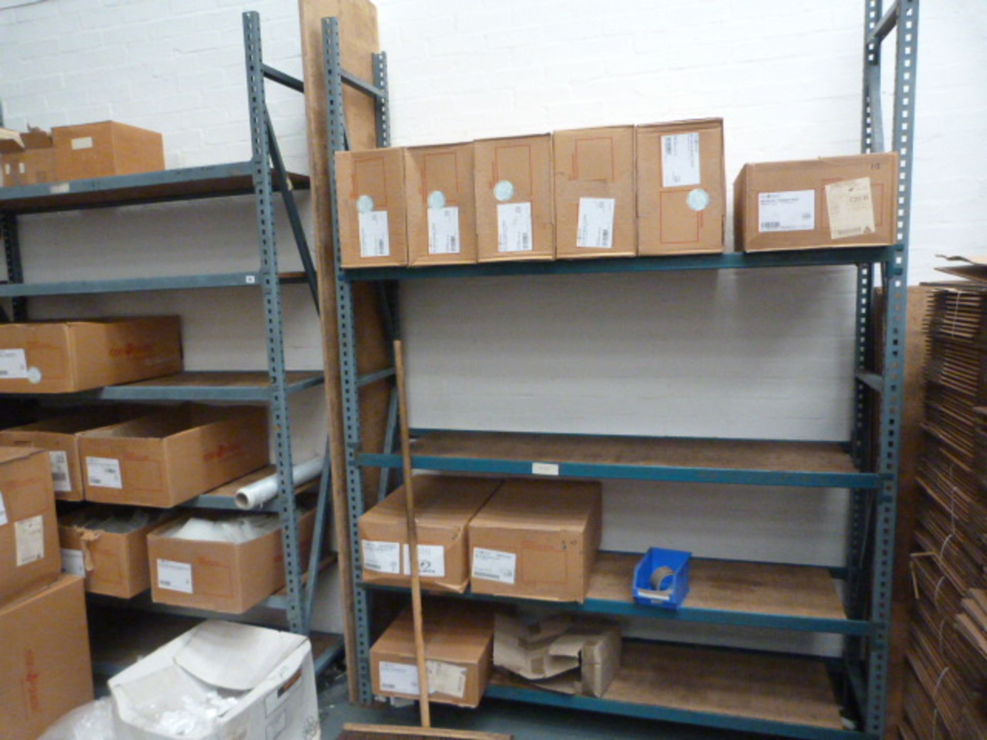 Five Bays of Medium Duty Boltless Shelving with Be