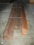 Pallet Containing Four Lengths of Mahogany and Thr