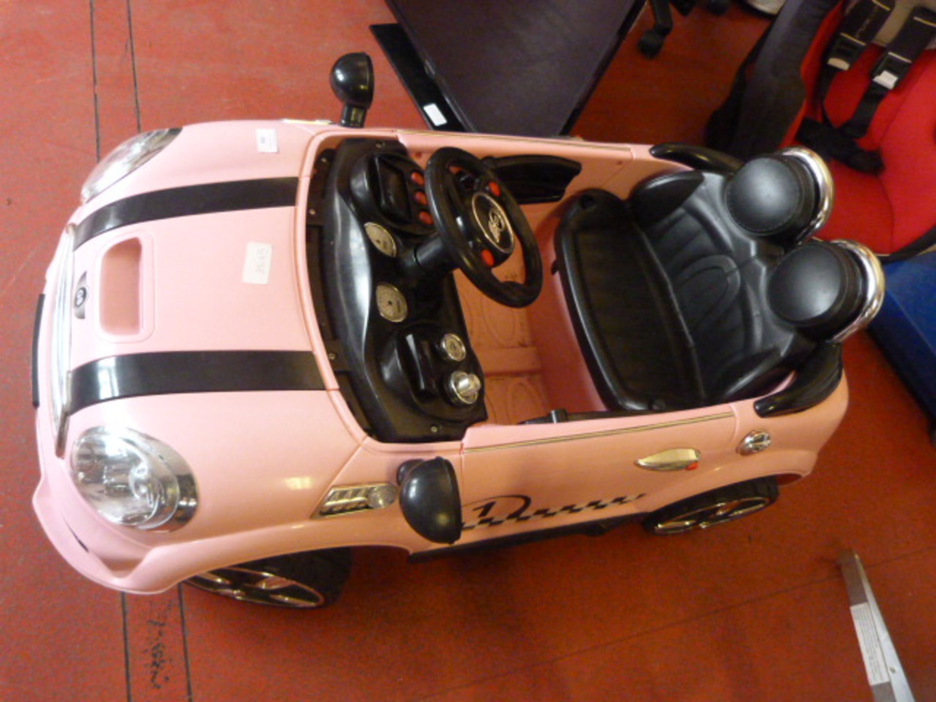 *Pink Electric Mini Cooper Toy (No Key)