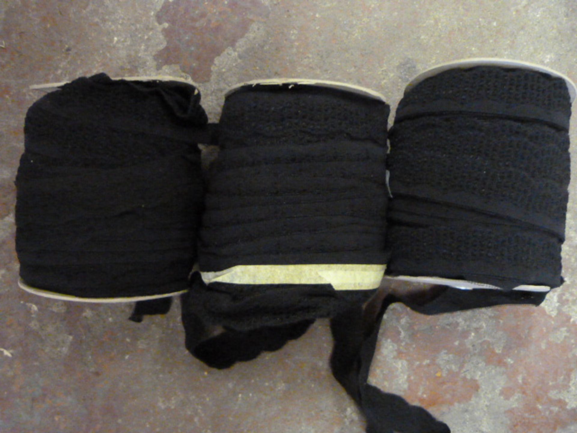 *Three Rolls of Black Lace Edging