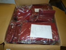 *45 Red Wine Polycotton 108x60" Tablecloths