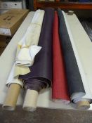*Five Small Rolls of Leatherette & Other Upholstery Cloth