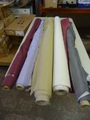 *Five Small Rolls of Leatherette & Other Upholstery Cloth