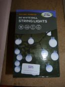 *50 White Ball String Lights