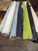 *Five Small Rolls of Leatherette & Other Upholstery Cloth