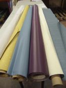 *Five Small Rolls of Leatherette & Various Upholstery Cloth