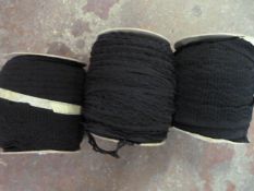 *Three Rolls of Black Lace Edging