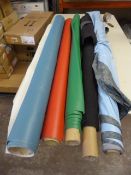 *Five Small Rolls of Leatherette & Other Upholstery Cloth