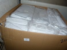 *40 White Polycotton 108x60" Tablecloths