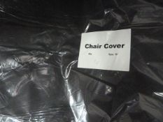 *130 Black Chair Covers