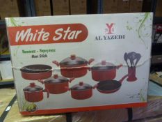 *Whitestar 18pc Non-Stick Cookware Set