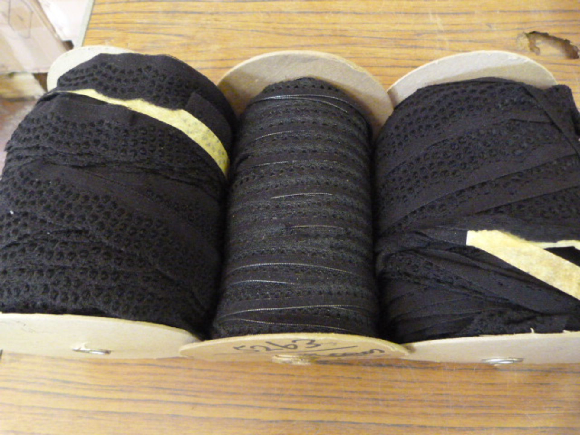 *Three Rolls of Black Lace Edging