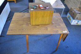 Retro Drop Leaf Kitchen Table plus Metal Toy Box