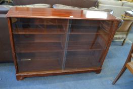 Mahogany Glass Fronted Bookcase