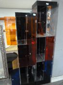 *Two Coloured Perspex Storage Unit (AF)