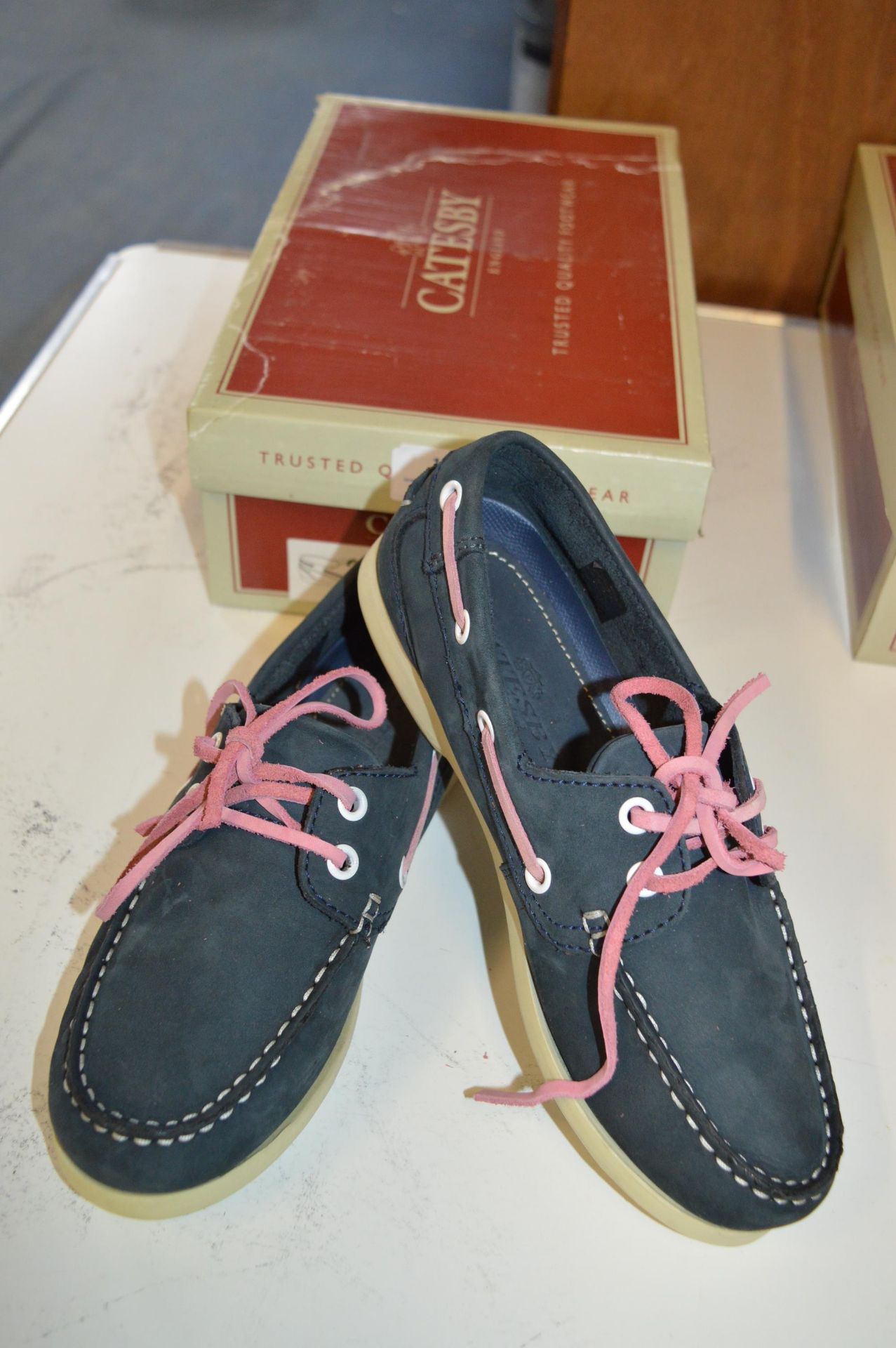 Catesby Ladies Deck Shoes (Navy) Size: 4