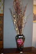 Dried Flower Arrangement in Decorative Vase