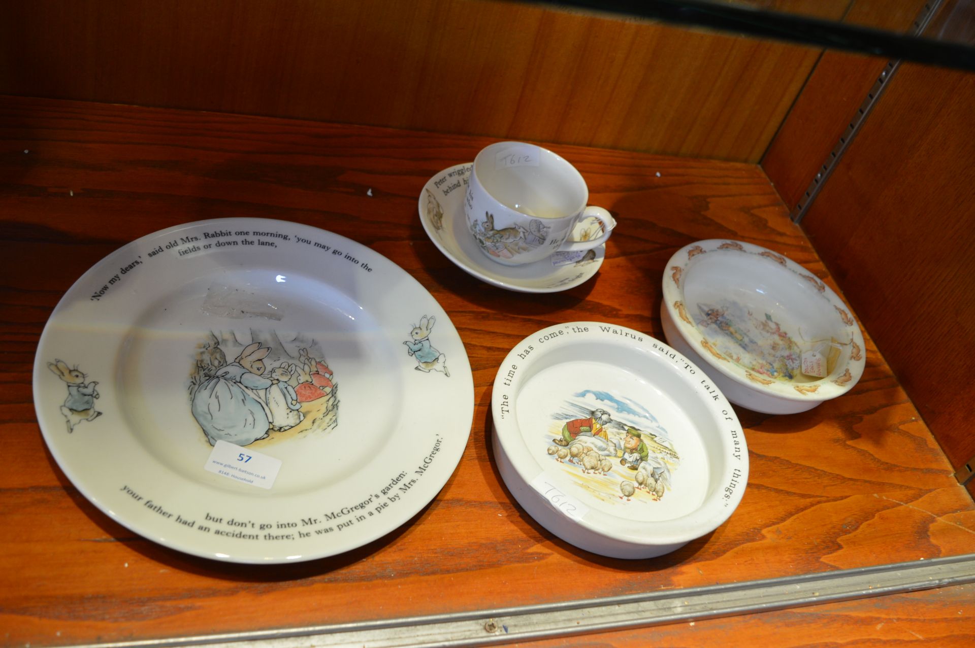Wedgwood Peter Rabbit Plate, Cup & Saucer, etc.