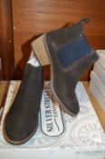 Silverstreet Ladies Ankle Boots (Brown/Navy) Size: