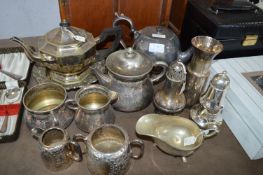 Silver Plated Teapots, Casters, etc.