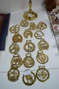 Glass Poker and Horse Brasses