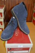 Catesby Gents Suede Shoes (Blue) Size: 8